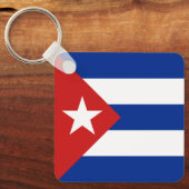 Porte-clés Drapeau de Cuba (Recto)