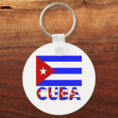 Porte-clés Drapeau de Cuba & Lumière du mot (Recto)