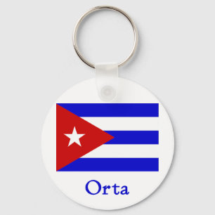 Porte-clés Drapeau de Cubain d'Orta