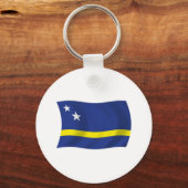 Porte-clés Drapeau de Curaçao (Recto)