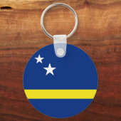 Porte-clés Drapeau de Curaçao (Verso)