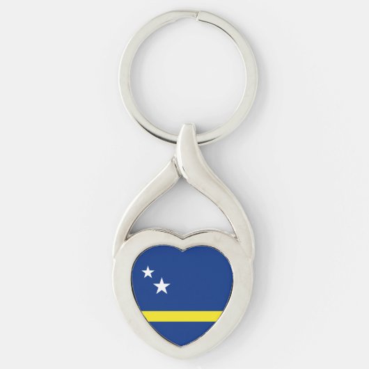 Porte-clés Drapeau de Curaçao (Devant)