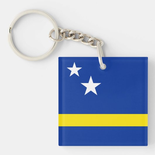 Porte-clés Drapeau de Curaçao (Devant)