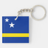 Porte-clés Drapeau de Curaçao (Dos)