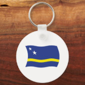 Porte-clés Drapeau de Curaçao (Recto)