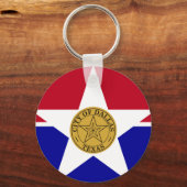 Porte-clés Drapeau de Dallas, Texas Porte - clé (Recto)