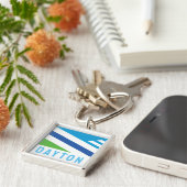 Porte-clés Drapeau de Dayton, Ohio (2021) (Côté)