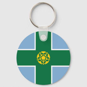 Porte-clés Drapeau de Derbyshire