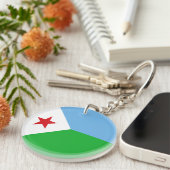 Porte-clés Drapeau de Djibouti (Devant droit)