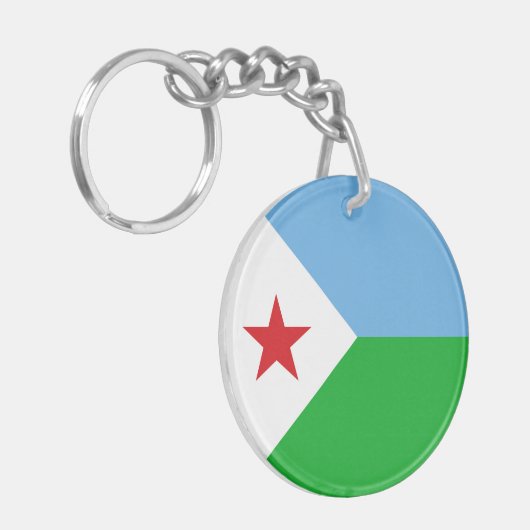Porte-clés Drapeau de Djibouti (Devant gauche)