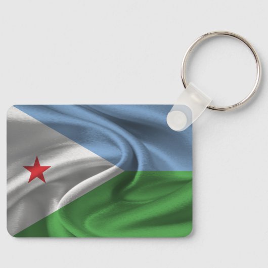 Porte-clés Drapeau de Djibouti (Recto)