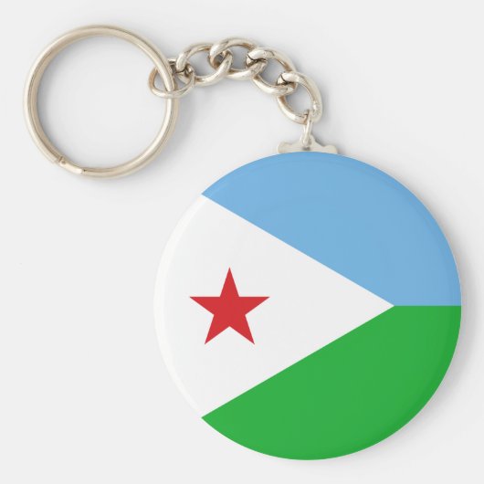 Porte-clés Drapeau de Djibouti (Devant)