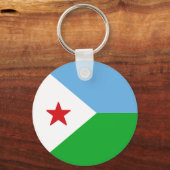 Porte-clés Drapeau de Djibouti (Recto)