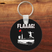 Porte-clés Drapeau de drapeau de pêche sur glace pour course (Recto)