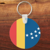 Porte-clés Drapeau de Durham, Caroline du Nord (Recto)