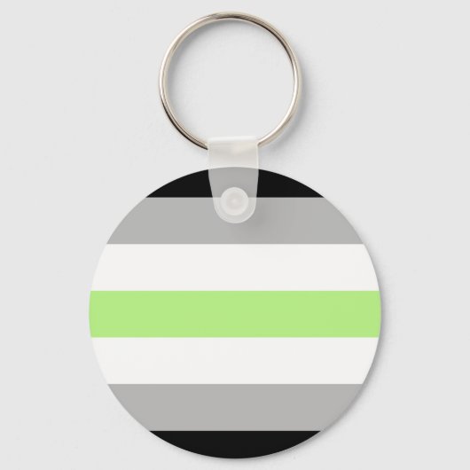 Porte-clés Drapeau de fierté agender (Recto)