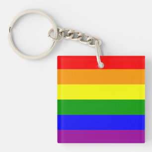 Porte-clés Drapeau de fierté arc-en-ciel LGBTQIA+