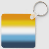 Porte-clés Drapeau de fierté AroAce à dégradé - Drapeau AroAc (Dos)