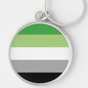Porte-clés Drapeau de fierté aromantique LGBTQ