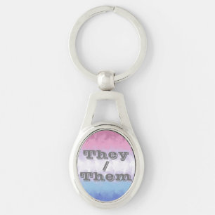 Porte-clés Drapeau de fierté bigender personnalisable Boho So