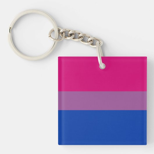 Porte-clés Drapeau de fierté bisexuel (Devant)