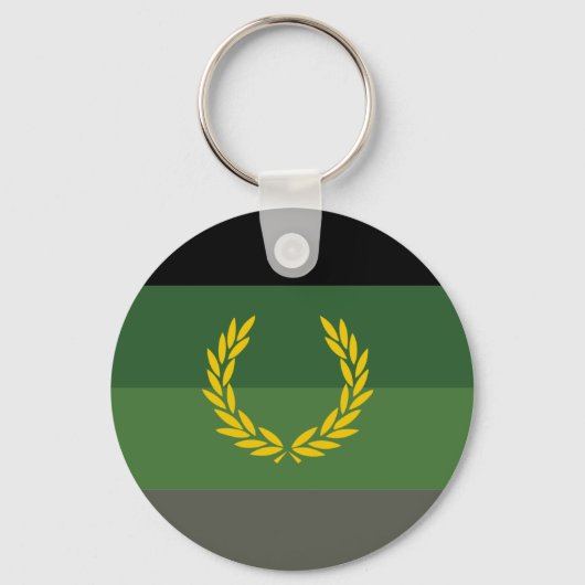 Porte-clés Drapeau de fierté de l'uniforme militaire (Recto)