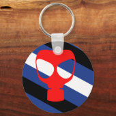 Porte-clés Drapeau de fierté de masque (Recto)
