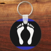 Porte-clés Drapeau de fierté de pied (empreinte de pied) (Recto)