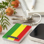 Porte-clés Drapeau de fierté de Rastafarian (Devant droit)