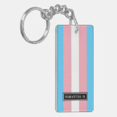 Porte-clés Drapeau de fierté de transsexuel (Devant gauche)