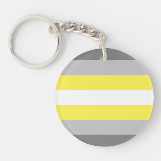 Porte-clés Drapeau de fierté demigender (Devant)