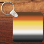 Porte-clés Drapeau de fierté gay à gradient d'ours - Drapeau  (Recto)