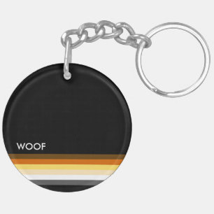 Porte-clés Drapeau de fierté gay bear masculin et élégant WOO