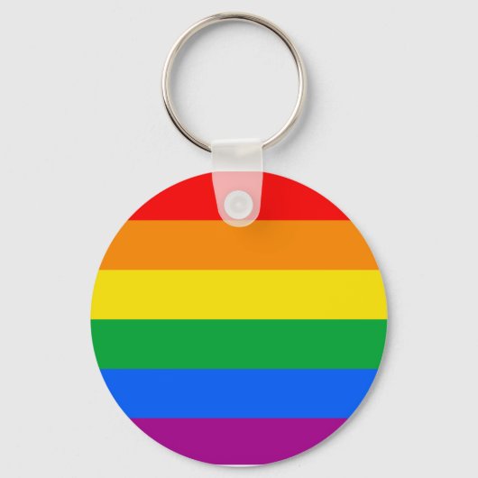 Porte-clés Drapeau de fierté gay traditionnel (Recto)