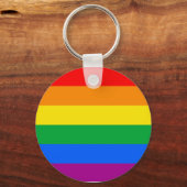 Porte-clés Drapeau de fierté gay traditionnel (Recto)