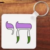 Porte-clés Drapeau de fierté genderqueer Chai (Verso)