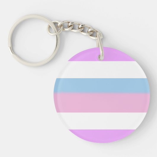 Porte-clés Drapeau de fierté intersexe (Devant)
