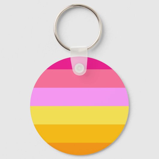 Porte-clés Drapeau de fierté lesbienne (Aube) (Recto)