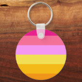 Porte-clés Drapeau de fierté lesbienne (Aube) (Recto)