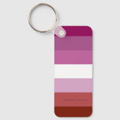 Porte-clés Drapeau de fierté lesbienne de SlipperyJoe's fémin (Recto)