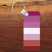 Porte-clés Drapeau de fierté lesbienne de SlipperyJoe's fémin (Recto)