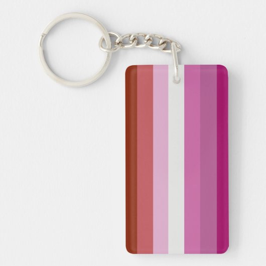 Porte-clés Drapeau de fierté lesbienne (Origine) (Devant)
