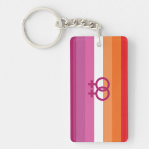 Porte-clés Drapeau de fierté lesbienne WLW
