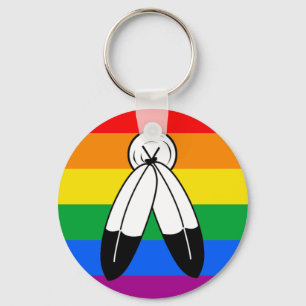Porte-clés Drapeau de fierté LGBTQ+ Two-Spirit