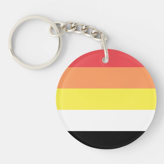 Porte-clés Drapeau de fierté Lithsexuel (Devant)