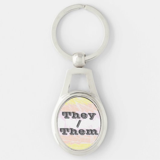 Porte-clés Drapeau de fierté Pangender personnalisable funky (Devant)