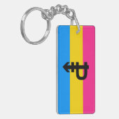 Porte-clés Drapeau de fierté pansexuelle (Devant gauche)