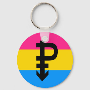 Porte-clés Drapeau de fierté pansexuelle