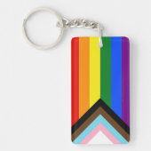 Porte-clés Drapeau de fierté Progress Pride de SlipperyJoe si (Devant)