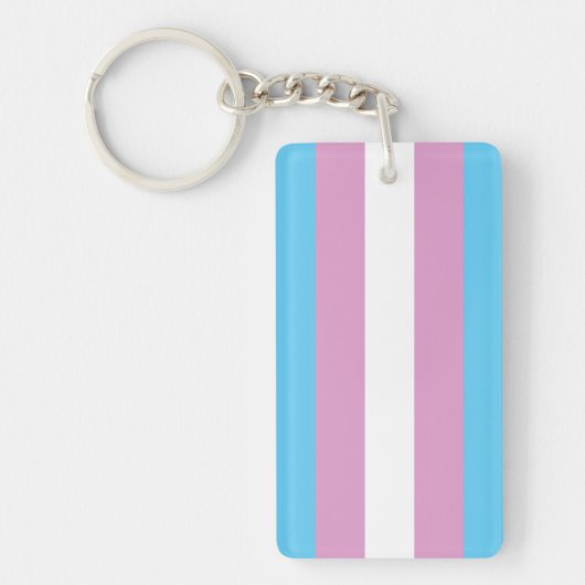 Porte-clés Drapeau de fierté trans (Devant)